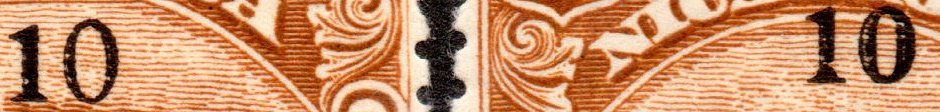 Nicaragua stamps 1913 surcharges Locomotive 10c / 2 Pesos Large 0 in 10 detail